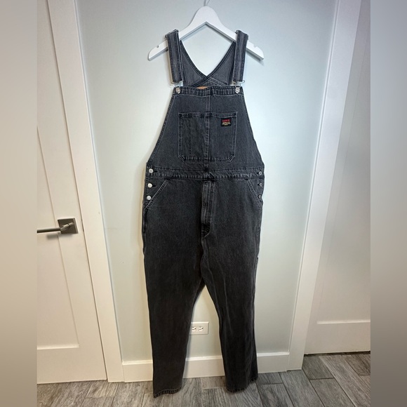 Levi’s RED TAB™ MEN'S OVERALLS Charcoal Gray Washed Black Size XL - Picture 4 of 17